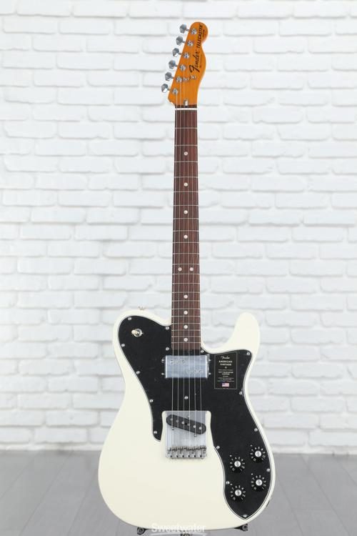 Fender American Vintage II 1977 Telecaster Custom Electric Guitar - Olympic  White with Rosewood Fingerboard
