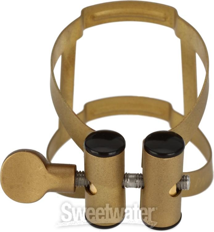 Vandoren M|O Tenor Saxophone Ligature and Cap - Aged Gold | Sweetwater
