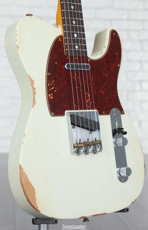 Fender Custom Shop Limited-edition '64 Telecaster Relic Electric Guitar -  Aged Olympic White