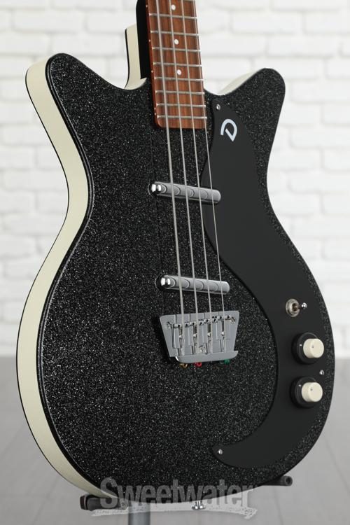 Danelectro '59DC Short Scale Bass Guitar - Black Metalflake