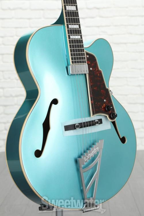 D'Angelico Premier EXL-1 Hollowbody Guitar - Ocean Turquoise