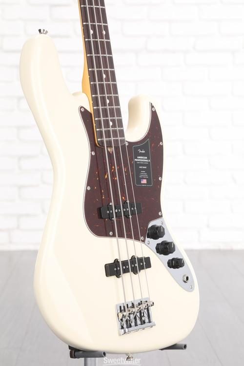 Fender American Professional II Jazz Bass - Olympic White with Rosewood  Fingerboard