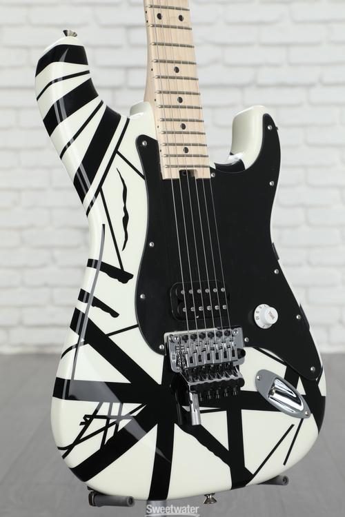 EVH Striped Series - White w/ Black Stripes