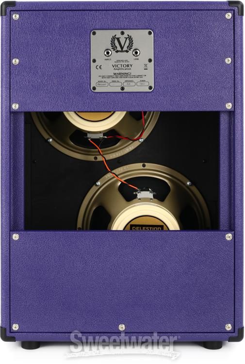 V212-DP 130-watt 2 x 12-inch Compact Vertical Extension Speaker Cabinet -  Purple - Sweetwater