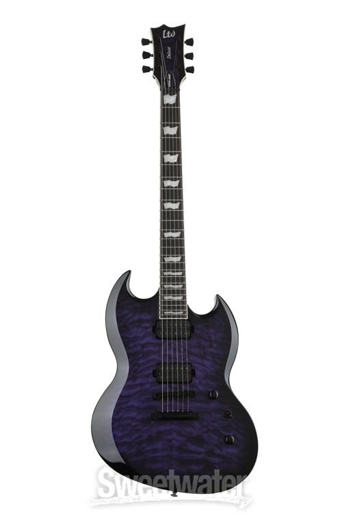 ESP LTD Viper-1000 QM - See Thru Purple Sunburst