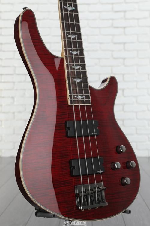 Schecter Omen Extreme-4 Bass Guitar - Black Cherry