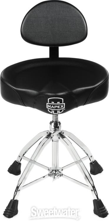 Mapex T875 Saddle Top Double-braced Drum Throne with Backrest