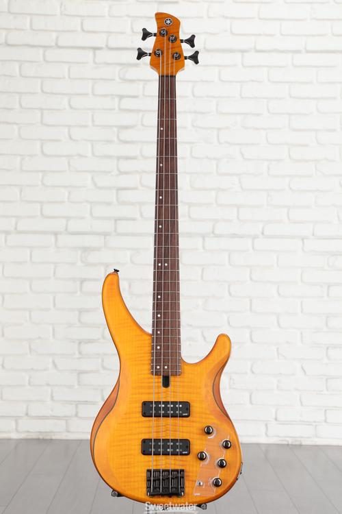 Yamaha TRBX604FM Bass Guitar - Matte Amber