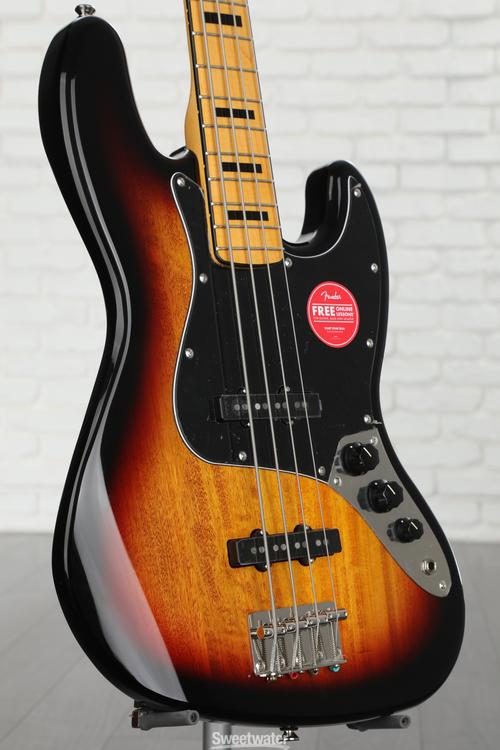 Squier Classic Vibe '70s Jazz Bass - 3-Tone Sunburst | Sweetwater