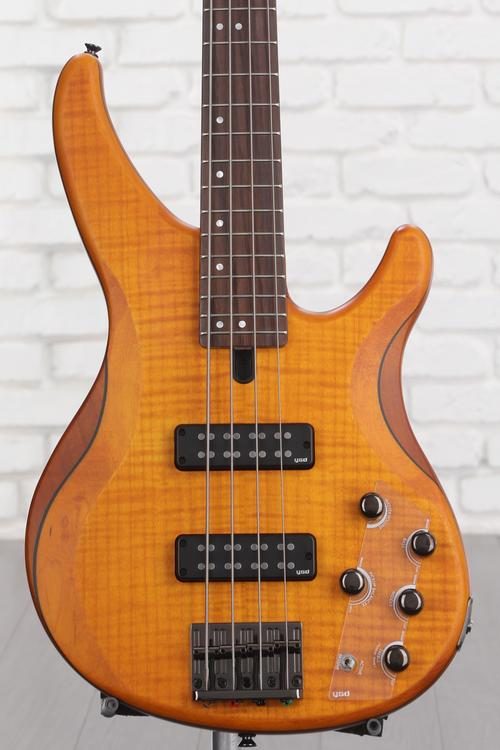 Yamaha TRBX604FM Bass Guitar - Matte Amber Reviews | Sweetwater