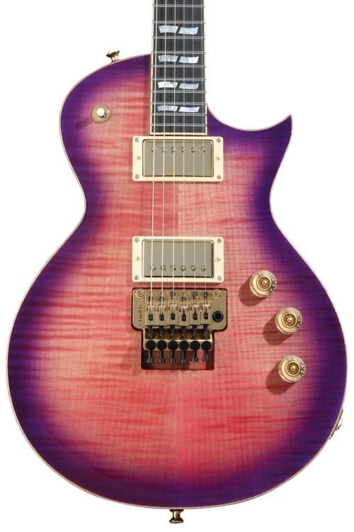 ESP USA Eclipse Floyd Rose Electric Guitar - Cranberry Sunburst