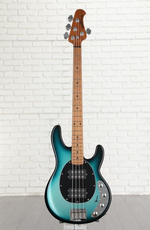 Ernie Ball Music Man StingRay Special HH Bass Guitar - Frost Green Pearl  with Maple Fingerboard