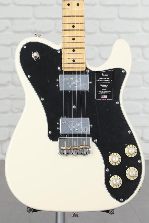 American Professional II Telecaster Deluxe - Olympic White with 