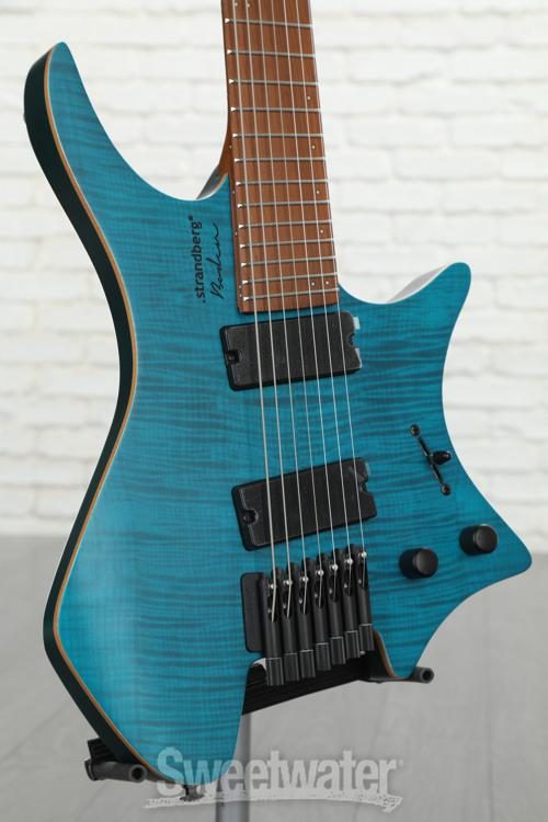 ギター strandberg Boden J6 Standard Maple Burl Strandberg Boden J Artisan 6 Burl Maple - Dark Black Burst