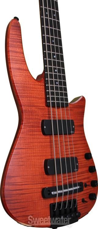 NS Design CR5 Radius 5-string Bass Guitar - Amber Satin | Sweetwater