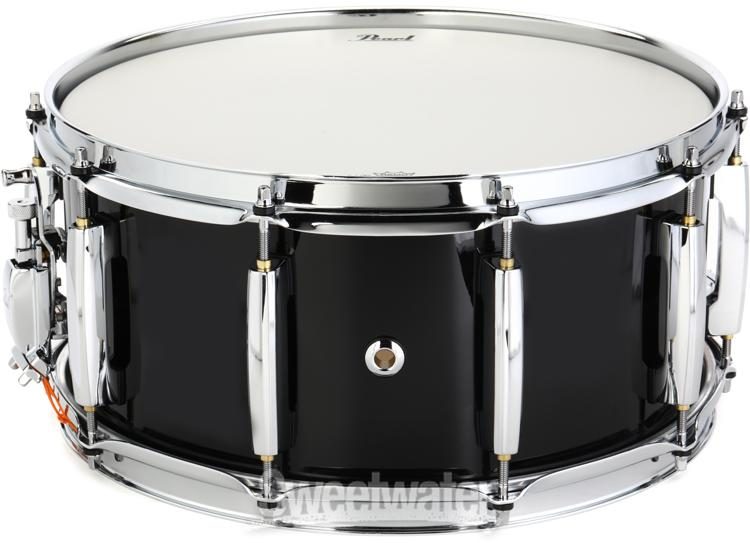 Pearl Session Snare Drum - 6.5 x 14 inch - Piano Black