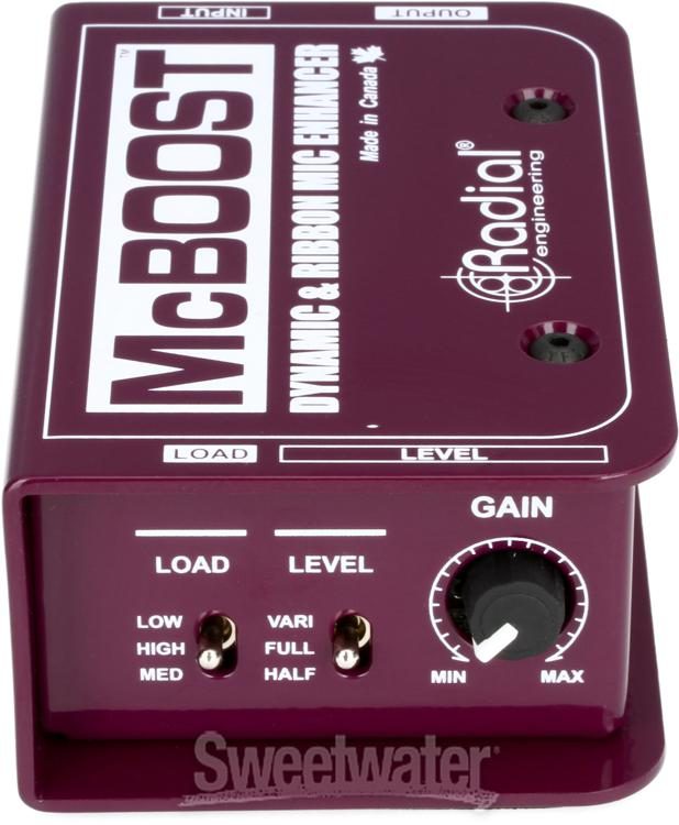 Radial McBoost 1-channel Active Mic Boost Direct Box