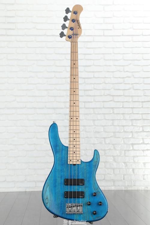 Sadowsky MetroLine 24-fret Modern Bass, Swamp Ash Body, 4-string - Ocean  Blue Transparent Satin
