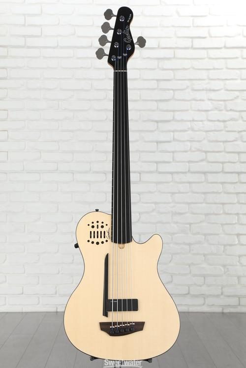 Godin A5 Ultra Fretless Bass Guitar - Natural | Sweetwater