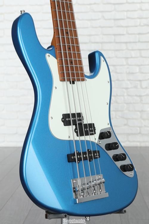 Sadowsky MetroExpress 21-fret Hybrid PJ 5-string Bass - Ice Blue Metallic