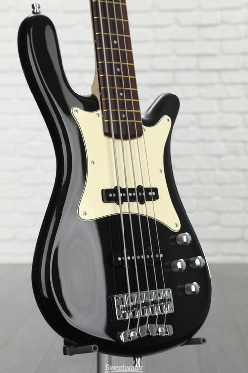 Warwick Pro Series 5 Streamer CV Electric Bass Guitar - Black 