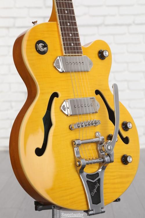 Epiphone Wildkat Semi-Hollow Electric Guitar with Bigsby - Antique