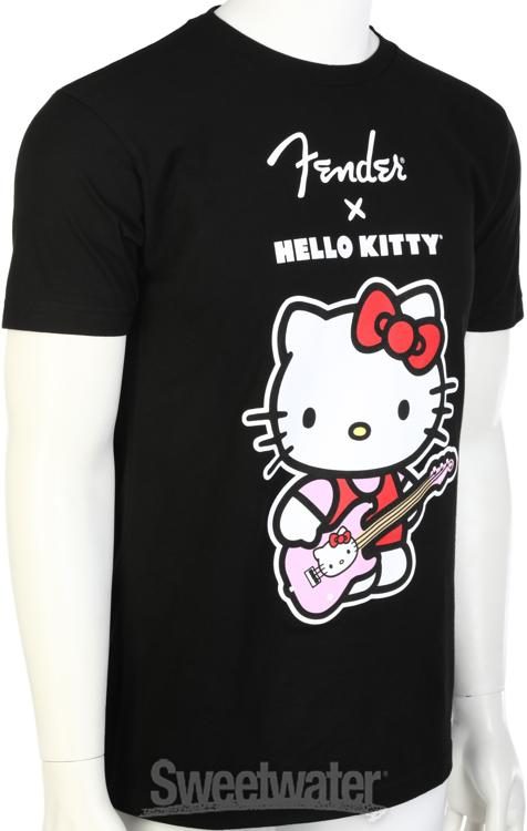 Fender x Hello Kitty Tシャツ Lサイズ Amazon.com: Fender Hello Kitty Sleeve Hit Logo T-Shirt