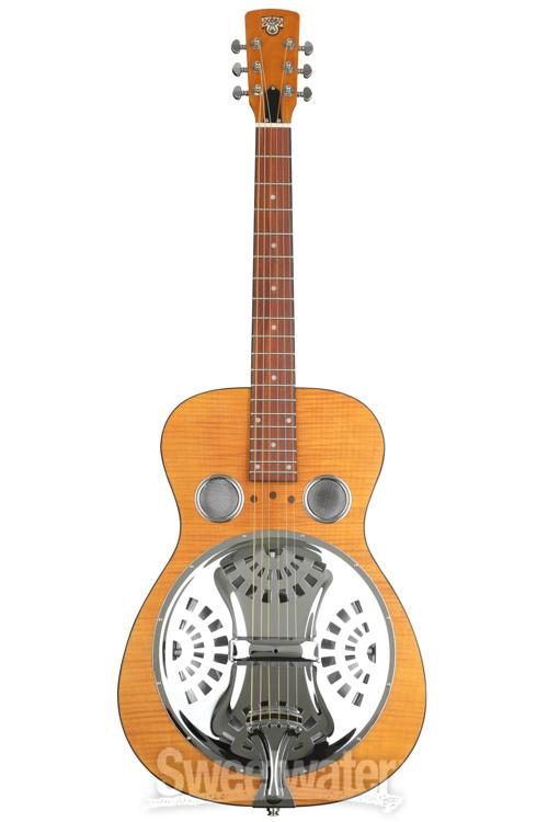 Epiphone Dobro Hound Dog Deluxe Round Neck Resonator - Vintage Brown