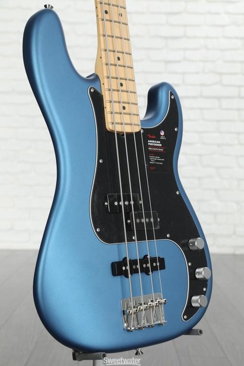 BASSO ELETTRICO FENDER American Performer Precision Bass MN Satin Lake  Placid Blue – Firefly Audio