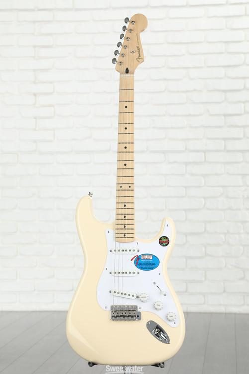 Jimmie Vaughan Tex-Mex Stratocaster - Olympic White with Maple Fingerboard  - Sweetwater
