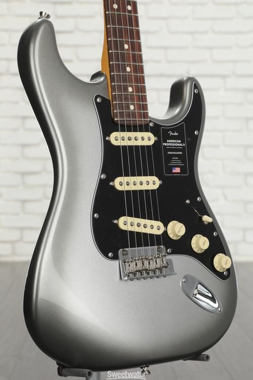 Fender American Professional II Stratocaster - Mercury with Rosewood  Fingerboard