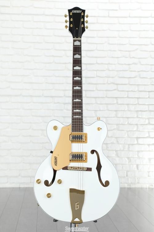 Gretsch G5422TG Electromatic Classic Hollow Body Double Cut with Bigsby, Snowcrest White