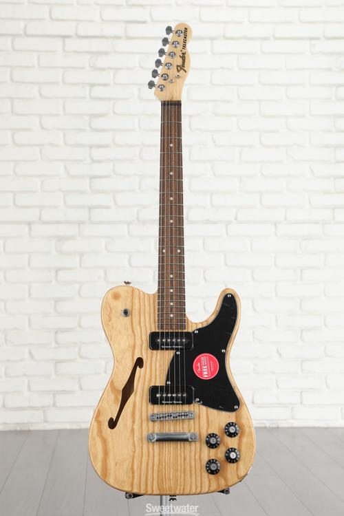 Fender Jim Adkins JA-90 Telecaster Thinline Semi-hollowbody Electric Guitar  - Natural with Indian Laurel Fingerboard