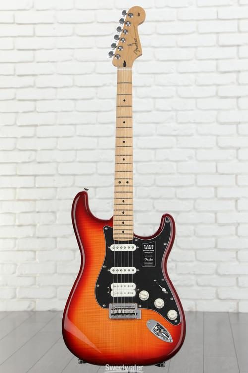 Fender Player Stratocaster HSS Plus Top, Maple, Aged Cherry Burst