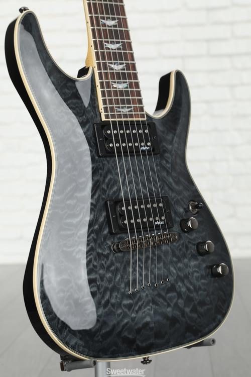 Schecter Omen Extreme-7 Electric Guitar - See Thru Black | Sweetwater