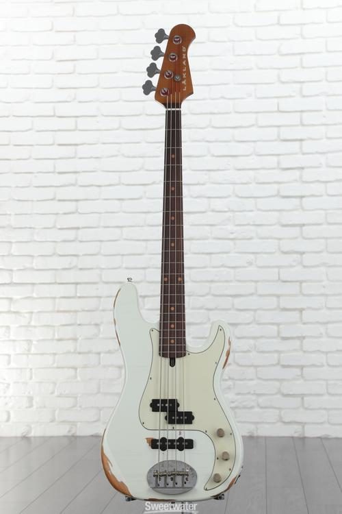 Lakland USA Classic 44-64 PJ Aged Bass Guitar - Olympic White 