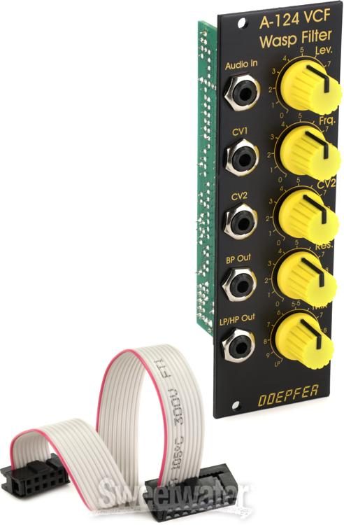 Doepfer A-124 VCF5 Wasp Filter Eurorack Module - Special Edition  Yellow/Black