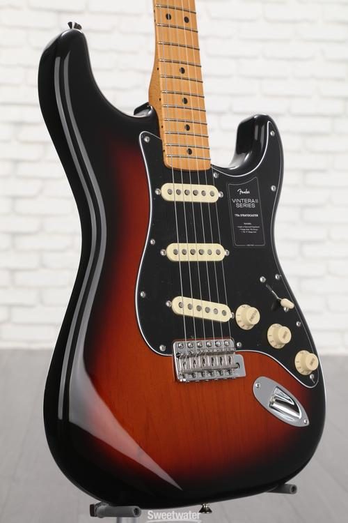 Fender Vintera II '70s Stratocaster Electric Guitar - 3-color Sunburst with  Maple Fingerboard