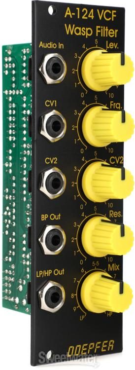 Doepfer A-124 VCF5 Wasp Filter Eurorack Module - Special Edition  Yellow/Black