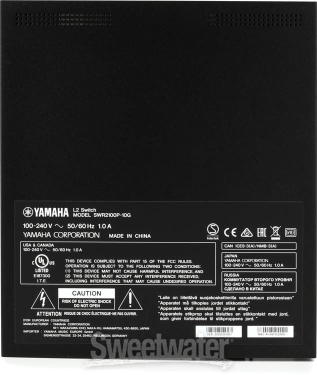 SWR2311P-10G Gigabit Dante Switch with PoE - Yamaha USA