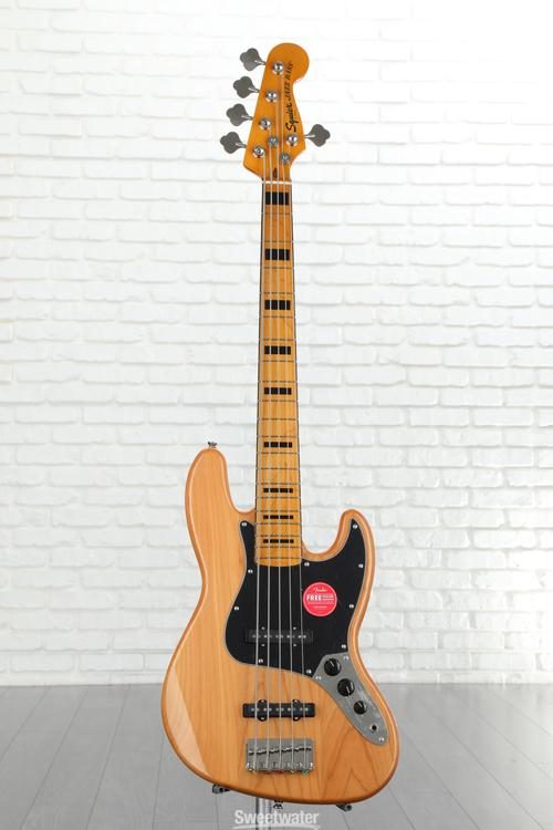 Squier Classic Vibe '70s Jazz Bass V - Natural with Maple