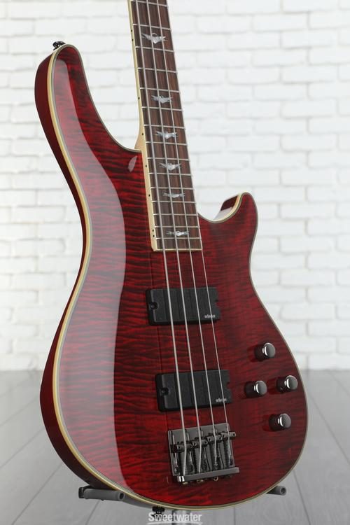 Schecter Omen Extreme-4 Bass Guitar - Black Cherry