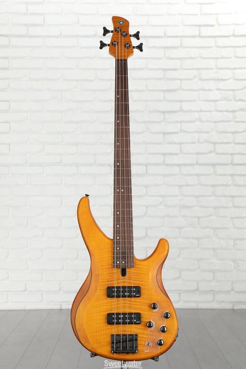 Yamaha TRBX604FM Bass Guitar - Matte Amber