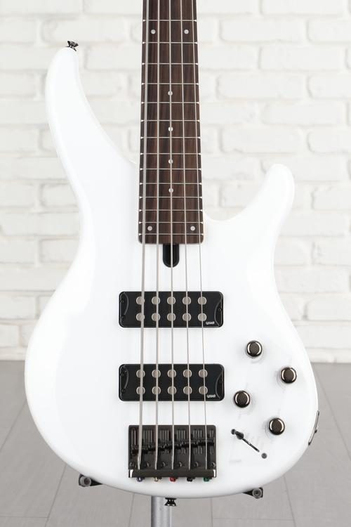 Yamaha TRBX305 5-string Bass Guitar - White Reviews | Sweetwater