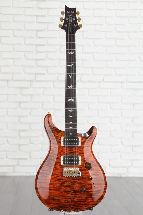 PRS Custom 24 Electric Guitar with Pattern Thin Neck - Orange 