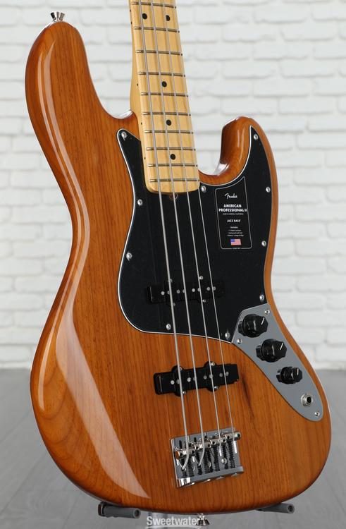 Fender American Professional II Jazz Bass - Roasted Pine with Maple  Fingerboard