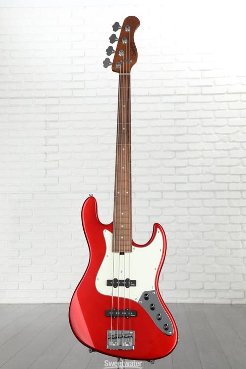 Sadowsky MetroExpress 21-fret Vintage JJ Bass, 4-string - Candy Apple Red  Metallic