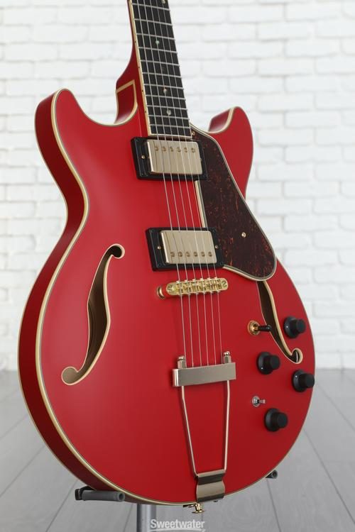 Ibanez Artcore Expressionist AMH90 Hollowbody Electric Guitar - Cherry Red  Flat