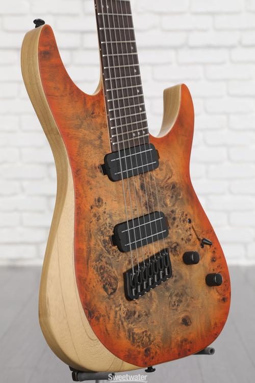 Schecter Reaper-7 Multiscale - Satin Inferno Burst