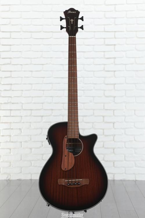 Ibanez AEGB24E AEG Acoustic-electric Bass Guitar - Mahogany